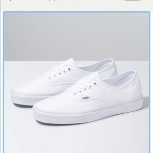Vans authentic true white size 8
